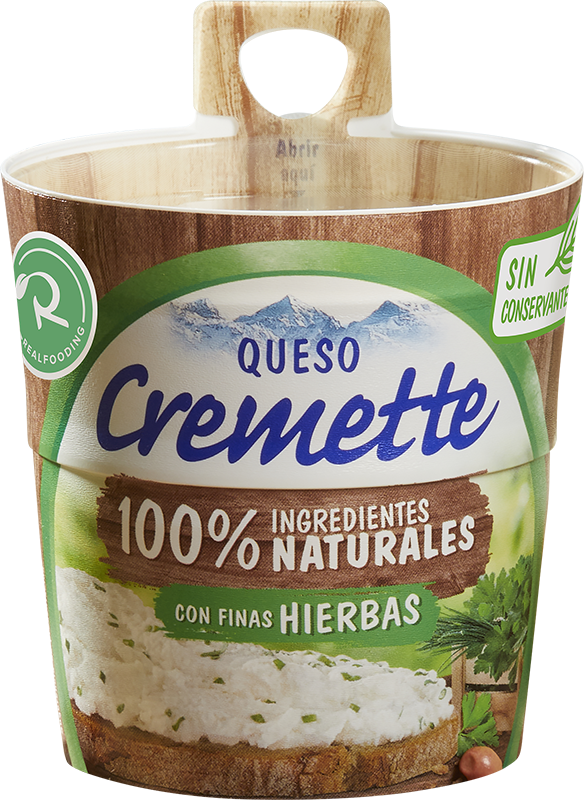 Cremette 100% Ingredientes naturales Finas Hierbas