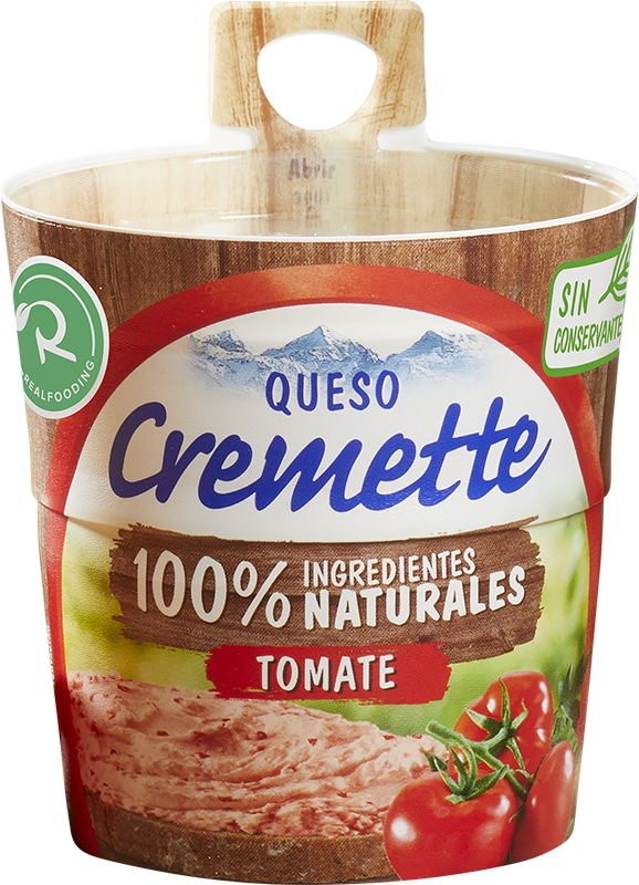Cremette 100% Ingredientes naturales Tomate