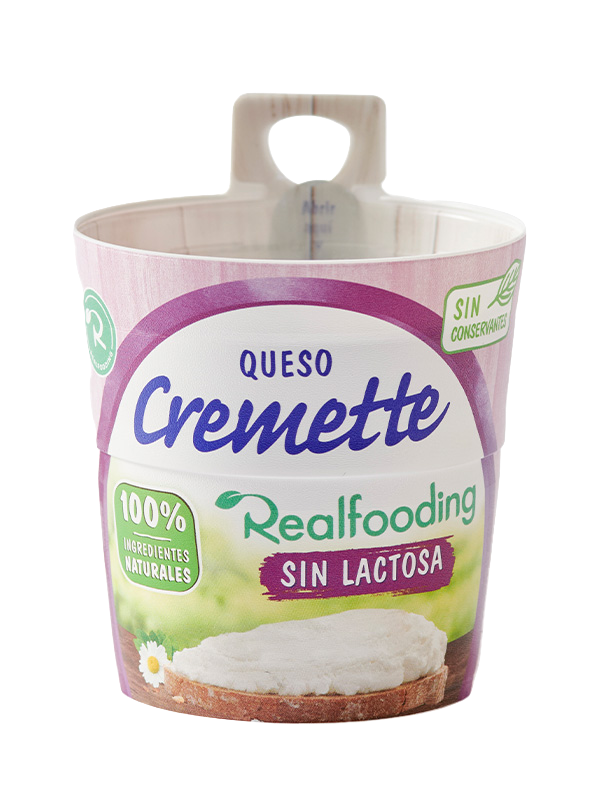 Cremette 100% Ingredientes naturales Sin Lactosa